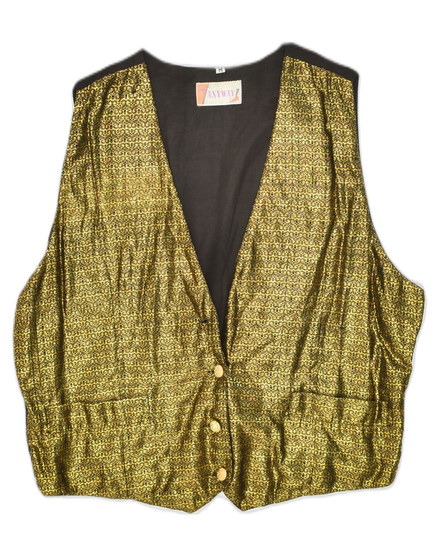 Gold sale waistcoat womens