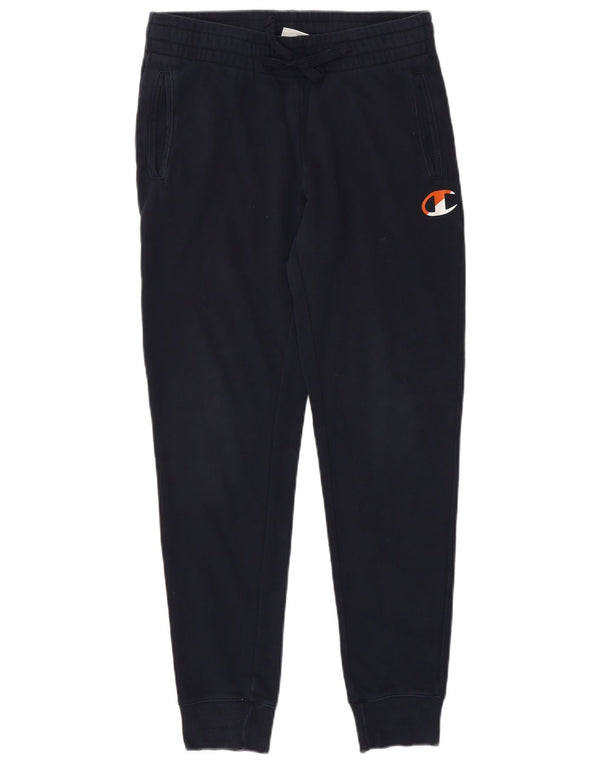 Champion Womens Tracksuit Trousers Joggers UK 10 Small Navy Blue