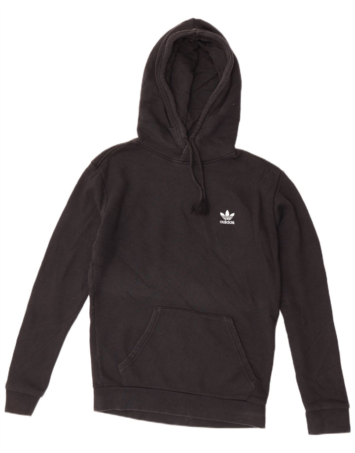 Adidas Mens Hoodie Jumper Small Black Cotton