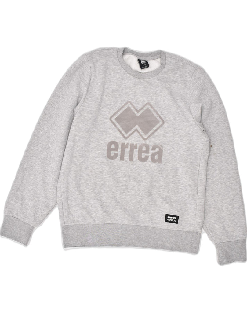 ERREA Mens Graphic Sweatshirt Jumper Small Grey | Vintage | Thrift | Second-Hand | Used Clothing | Messina Hembry 