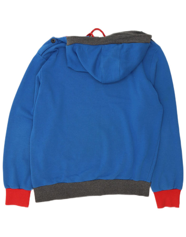 Sergio Tacchini Mens Military Hoodie Jumper 2XL Blue Colourblock