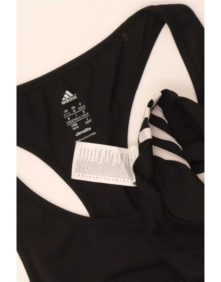 Adidas Womens Climalite Vest Top UK 12/14 Medium Black Polyester