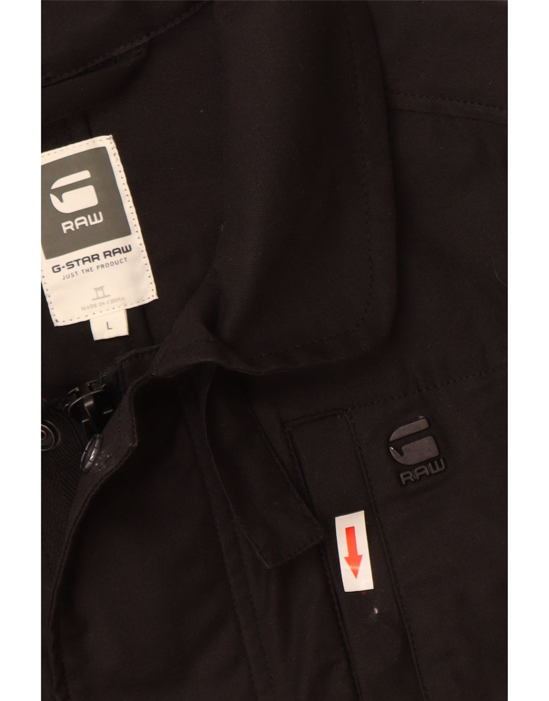 G-Star Mens Utility Jacket UK 40 Large Black Cotton
