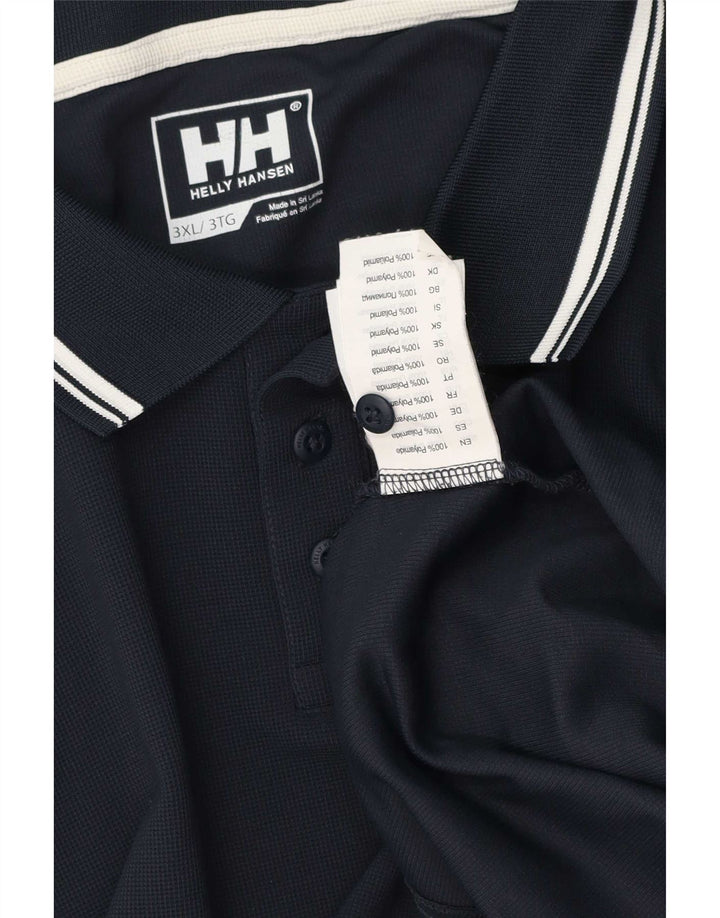 Helly Hansen Mens Polo Shirt 3XL Navy Blue Polyester