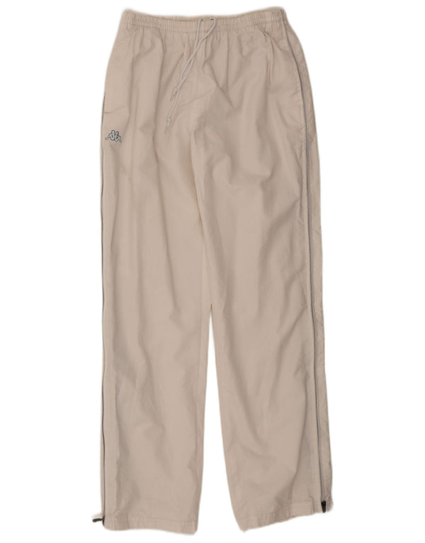 Kappa Boys Tracksuit Trousers Joggers 15-16 Years XL White Polyester