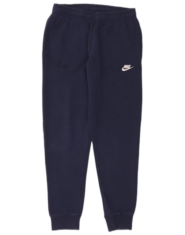 Nike Mens Tracksuit Trousers Joggers Small Navy Blue Cotton