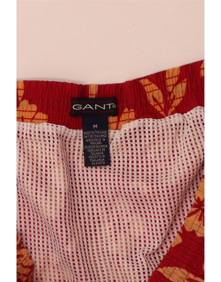 Gant Mens Swimming Shorts Medium Red Floral Nylon