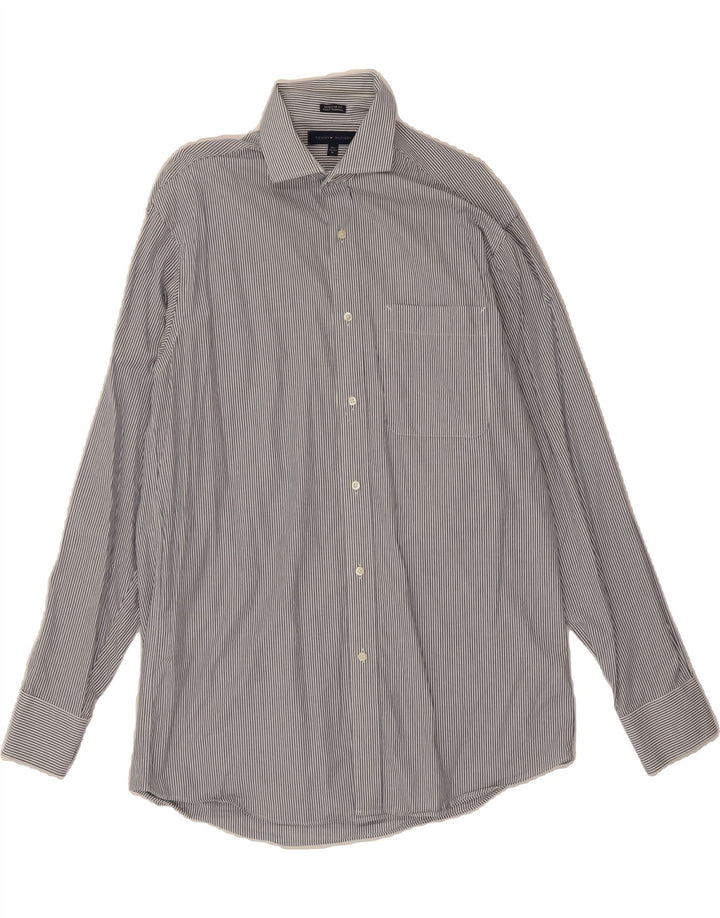 TOMMY HILFIGER Mens Port normal Shirt Size 15 1/2 Medium Blue Pinstripe Vintage Tommy Hilfiger and Second-Hand Tommy Hilfiger from Messina Hembry 
