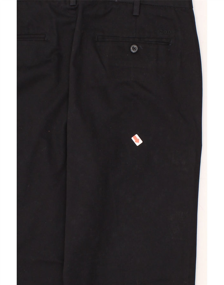 IZOD Mens Straight Suit Trousers W34 L30 Navy Blue Cotton Vintage Izod and Second-Hand Izod from Messina Hembry 