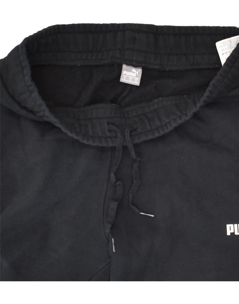 PUMA Mens Tracksuit Trousers Medium Black Cotton | Vintage Puma | Thrift | Second-Hand Puma | Used Clothing | Messina Hembry 