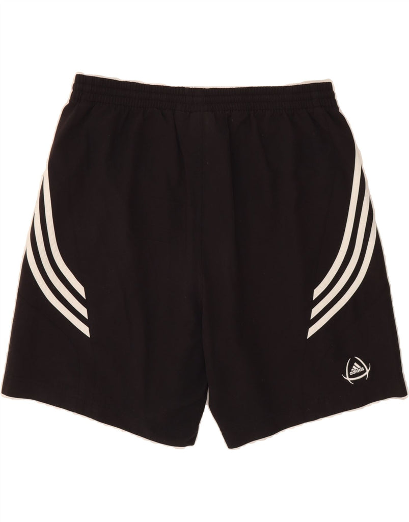 ADIDAS Mens Sport Shorts XL Black Polyester Vintage Adidas and Second-Hand Adidas from Messina Hembry 