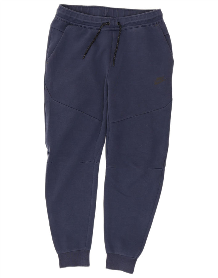 Nike Mens Tracksuit Trousers Joggers Medium  Navy Blue Cotton