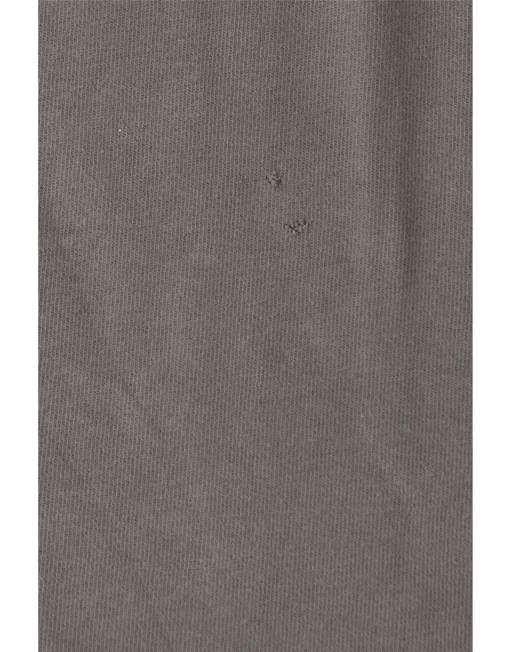 Timberland Mens Long Sleeve Polo Shirt Large Grey Cotton