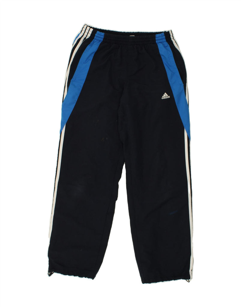 ADIDAS Mens Tracksuit Trousers Joggers Small Navy Blue Colourblock | Vintage Adidas | Thrift | Second-Hand Adidas | Used Clothing | Messina Hembry 