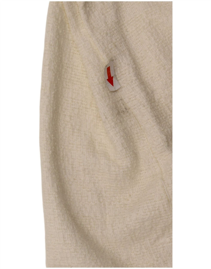 Zara Womens Sheath Dress UK 8 Small White Cotton