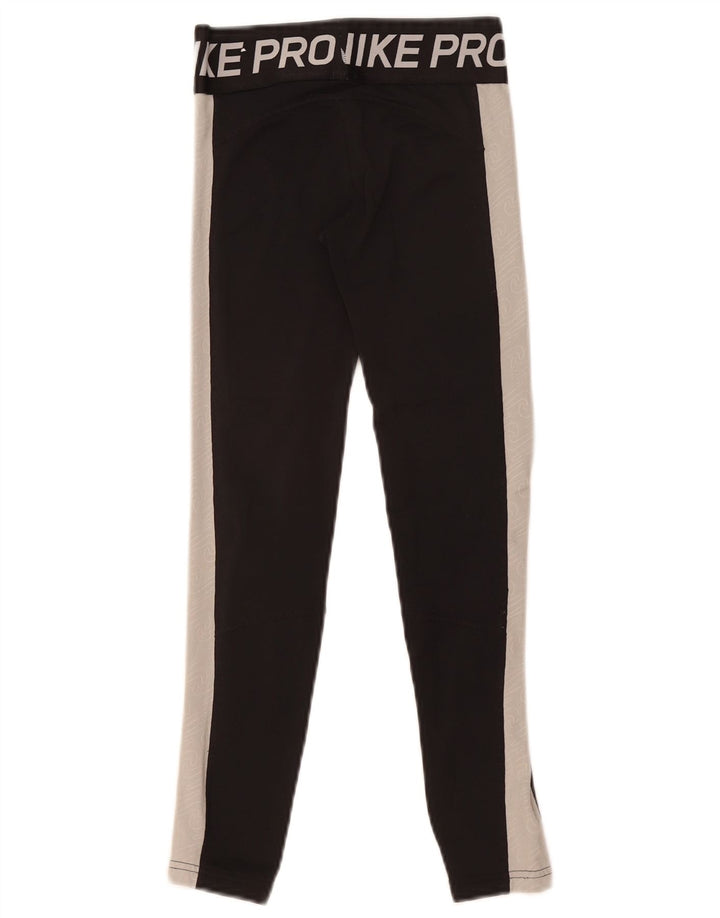 Nike Boys Graphic Leggings 8-9 Years  Black Colourblock Polyester
