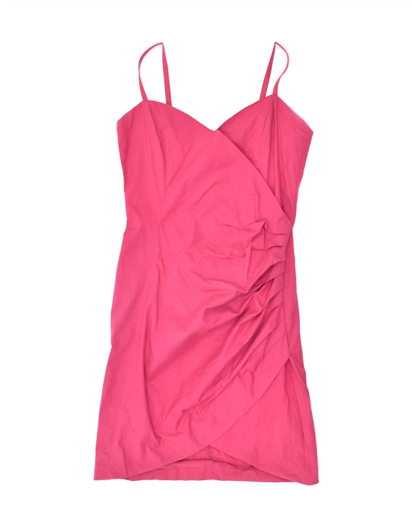 SPORTSTAFF Womens Sleeveless Mini Dress IT 42 Medium Pink Cotton | Vintage Sportstaff | Thrift | Second-Hand Sportstaff | Used Clothing | Messina Hembry 