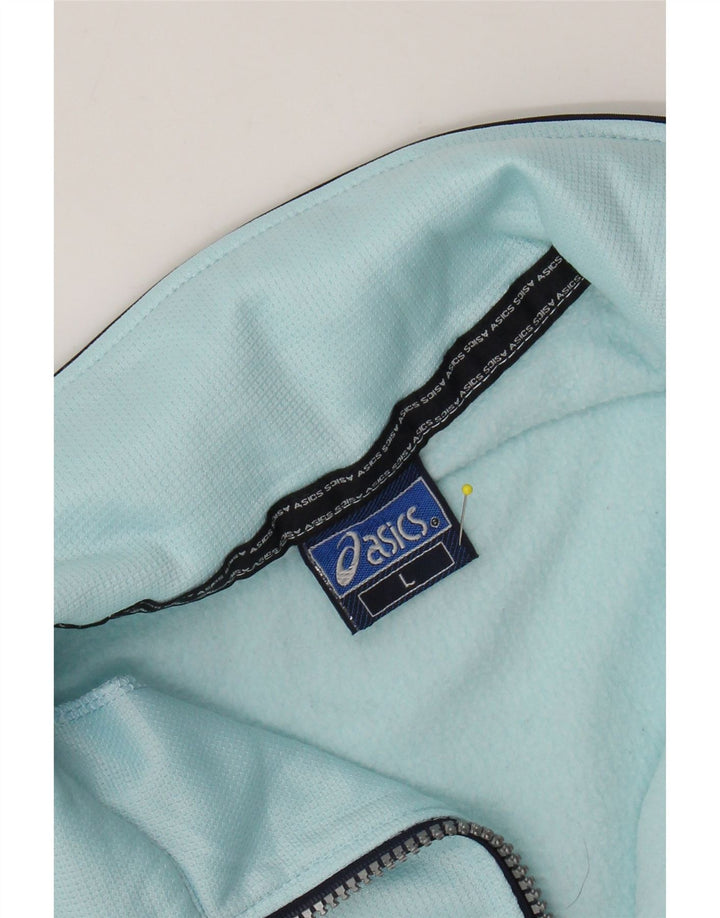 ASICS Mens Tracksuit Top Jacket Large Blue