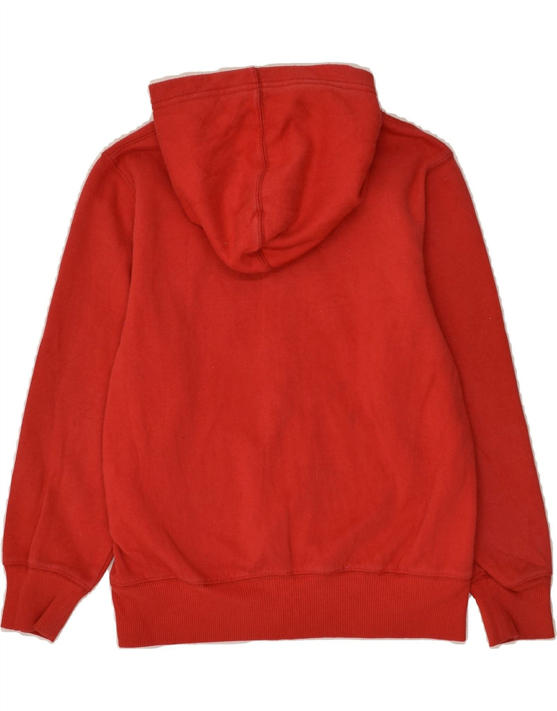 CONVERSE Boys Zip Hoodie Sweater 10-11 Years Medium Red Cotton | Vintage Converse | Thrift | Second-Hand Converse | Used Clothing | Messina Hembry 