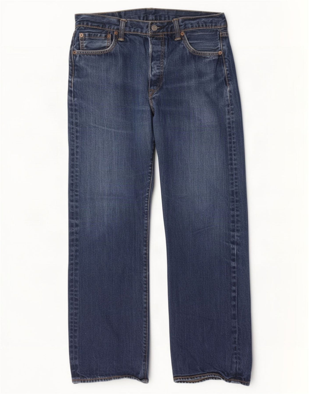 Levi's Mens 501 Straight Jeans W34 L30 Blue Cotton