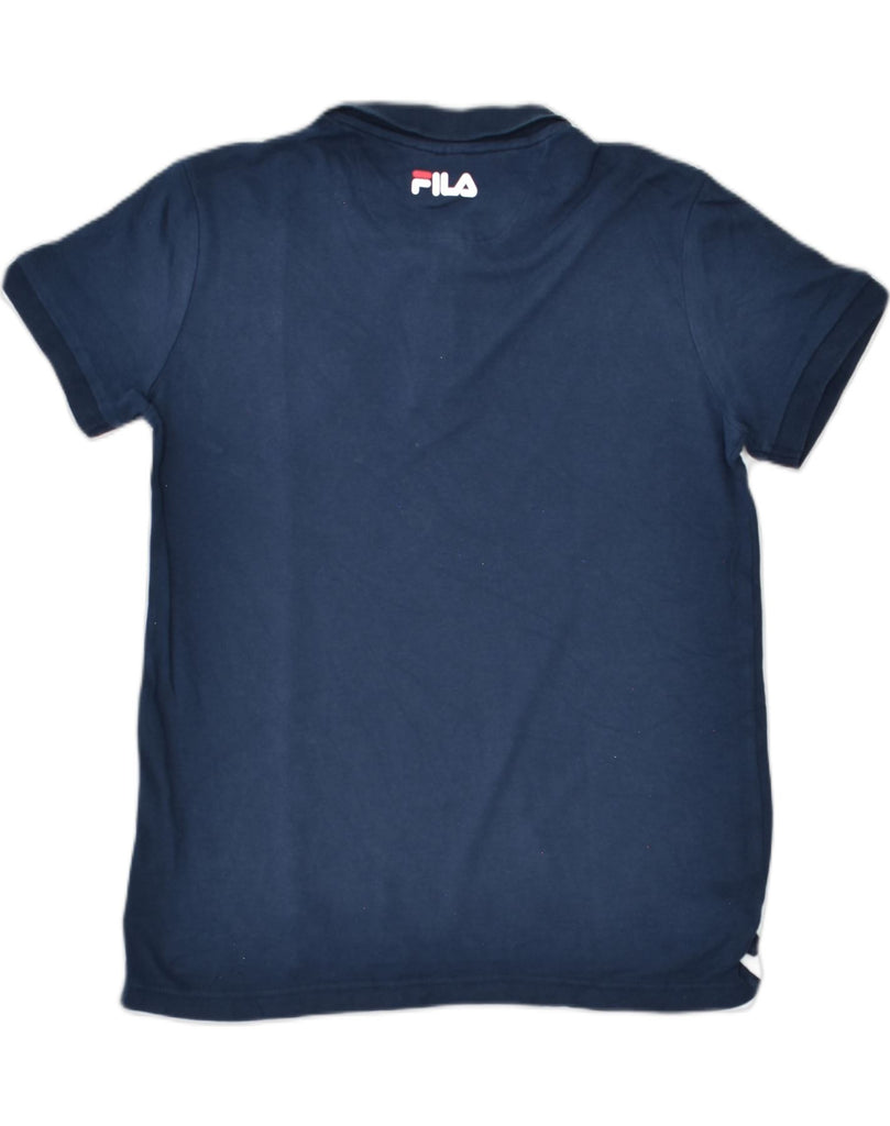 FILA Mens Polo Shirt XS Navy Blue Cotton | Vintage | Thrift | Second-Hand | Used Clothing | Messina Hembry 