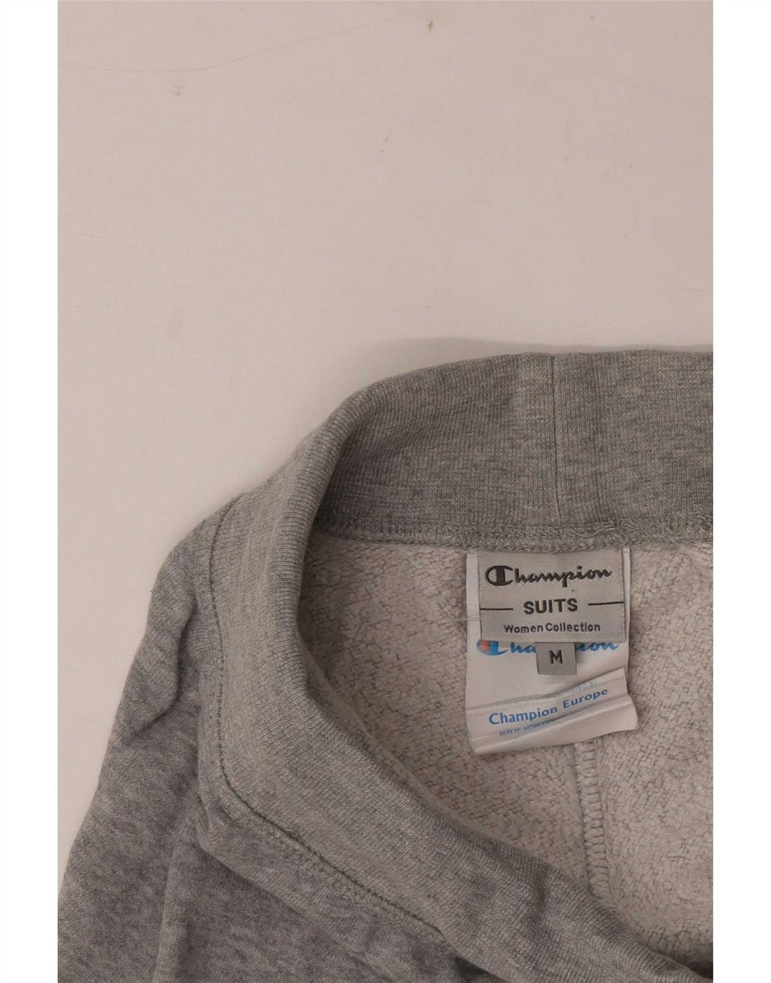Champion Womens Tracksuit Trousers UK 12 Medium  Grey Cotton