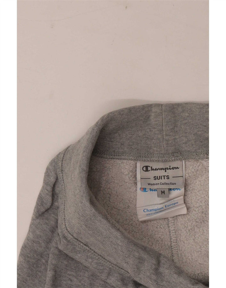 Champion Womens Tracksuit Trousers UK 12 Medium  Grey Cotton