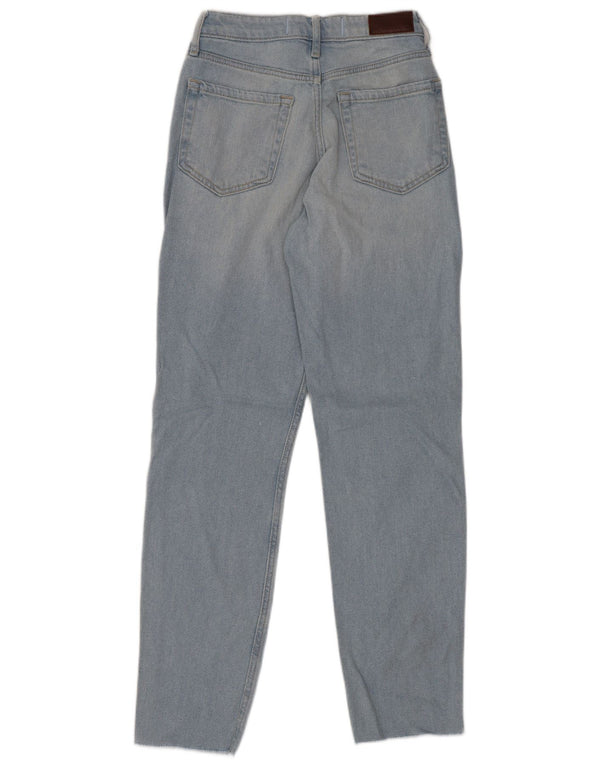 Hollister Womens Mom High Waist Jeans US 00 W23 L27 Blue Cotton