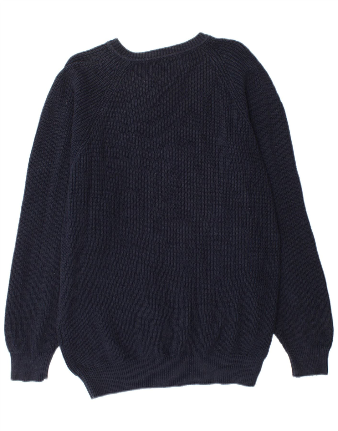 Kappa Mens V-Neck Jumper Sweater Medium Navy Blue Cotton