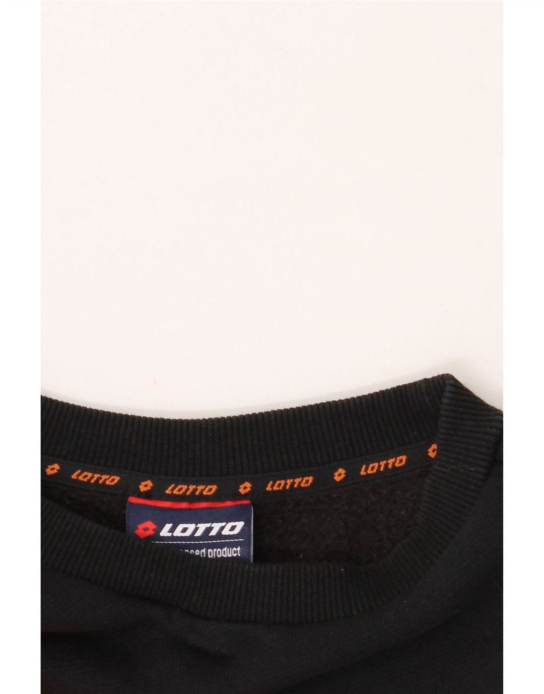 LOTTO Boys Graphic Sweatshirt Jumper 15-16 Years Black Cotton Vintage Lotto and Second-Hand Lotto from Messina Hembry 
