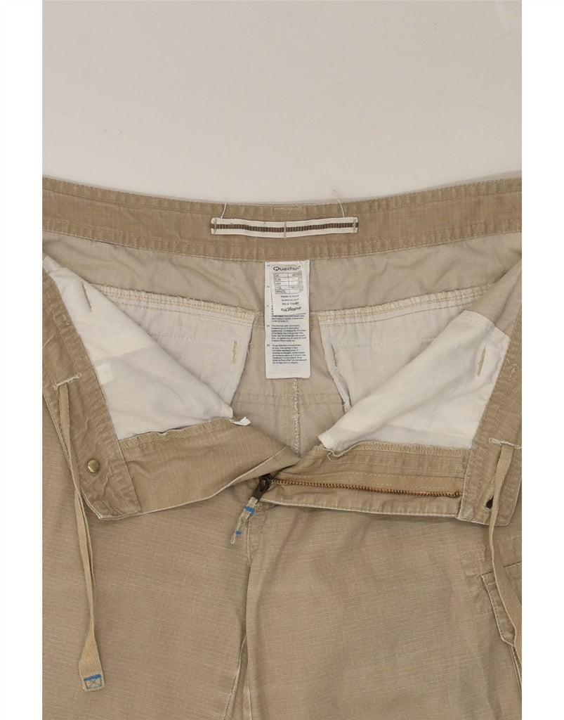 DECATHLON Mens Straight Cargo Trousers IT 50 Large W36 L32  Beige Cotton | Vintage Decathlon | Thrift | Second-Hand Decathlon | Used Clothing | Messina Hembry 