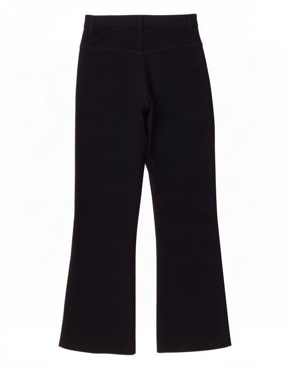 Vintage Womens Flare Casual Trousers W28 L31 Navy Blue