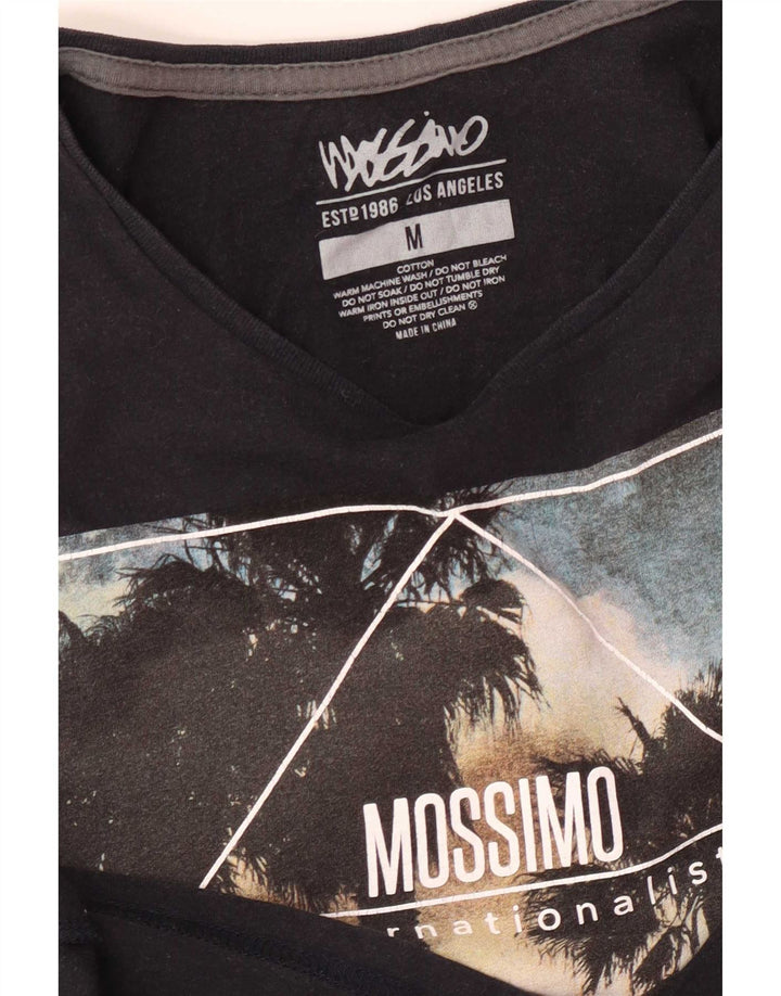 Mossimo Mens Los Angeles Graphic T-Shirt Top Medium Black Cotton