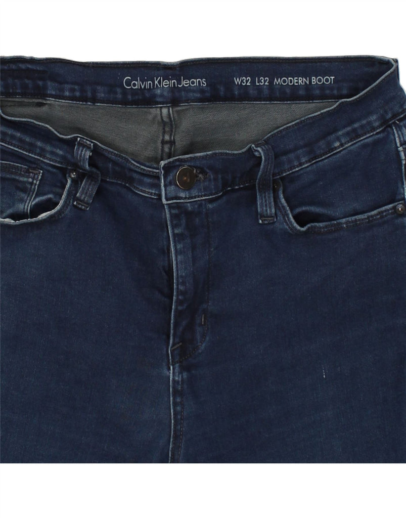 CALVIN KLEIN Womens Modern Bootcut Jeans W32 L32 Navy Blue Cotton | Vintage Calvin Klein | Thrift | Second-Hand Calvin Klein | Used Clothing | Messina Hembry 