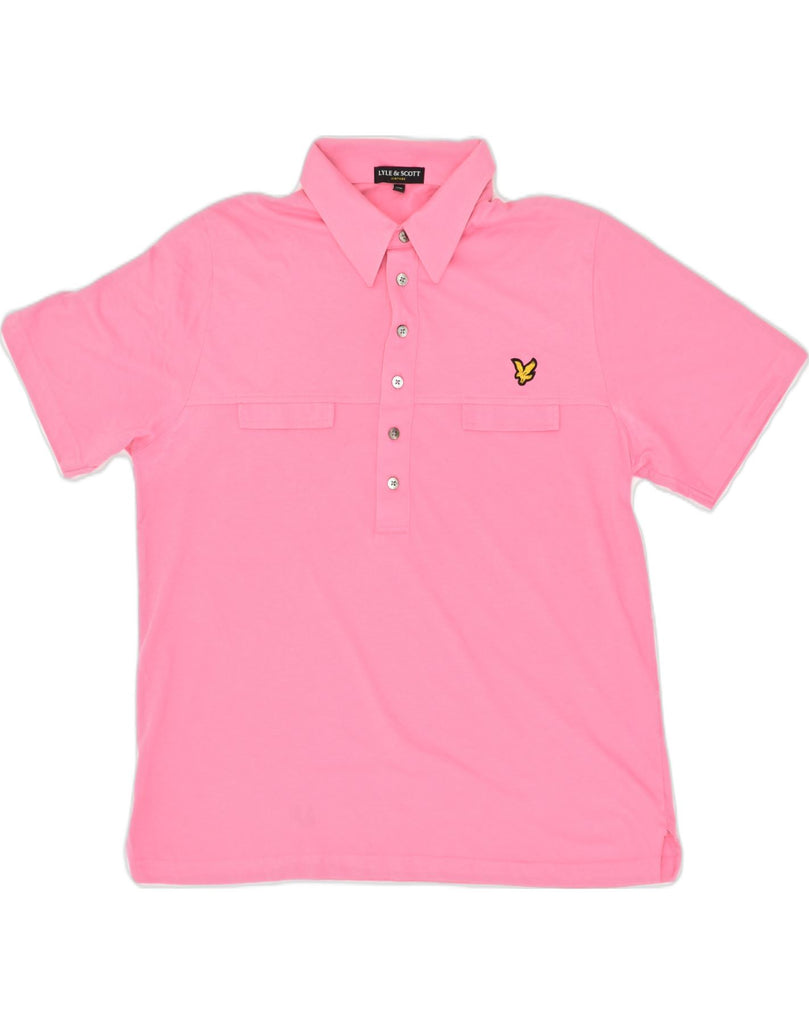 LYLE & SCOTT Mens Polo Shirt XL Pink Cotton | Vintage Lyle & Scott | Thrift | Second-Hand Lyle & Scott | Used Clothing | Messina Hembry 