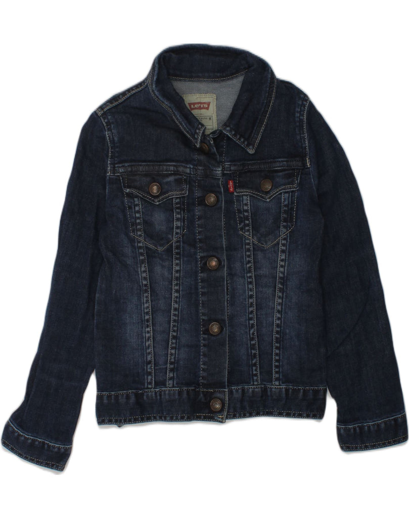 LEVI'S Girls Denim Jacket 5-6 Years Navy Blue Cotton | Vintage Levi's | Thrift | Second-Hand Levi's | Used Clothing | Messina Hembry 