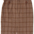 Max & Co. Womens Pencil Skirt IT 38 Small Brown Plaid Classic