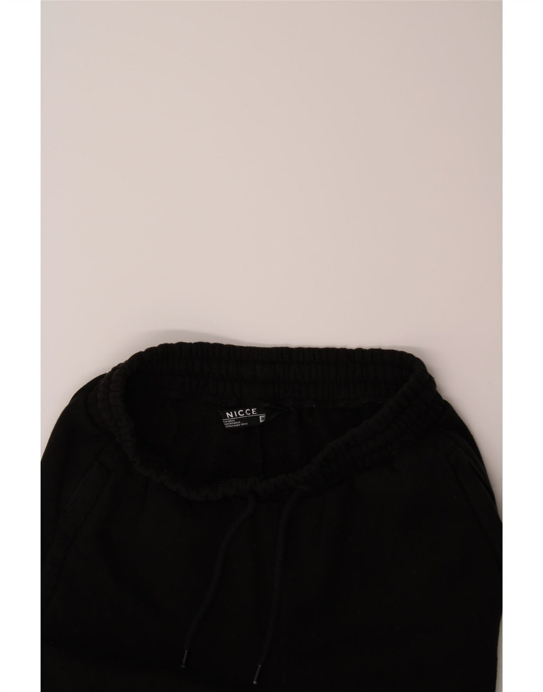 NICCE Mens Graphic Sport Shorts Medium  Black Cotton Vintage Nicce and Second-Hand Nicce from Messina Hembry 