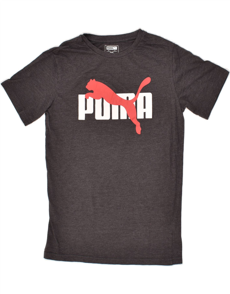 PUMA Boys Graphic T-Shirt Top 15-16 Years XL Grey Cotton | Vintage Puma | Thrift | Second-Hand Puma | Used Clothing | Messina Hembry 