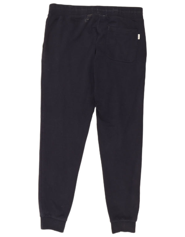 Jack & Jones Mens Graphic Tracksuit Trousers Joggers Large Navy Blue