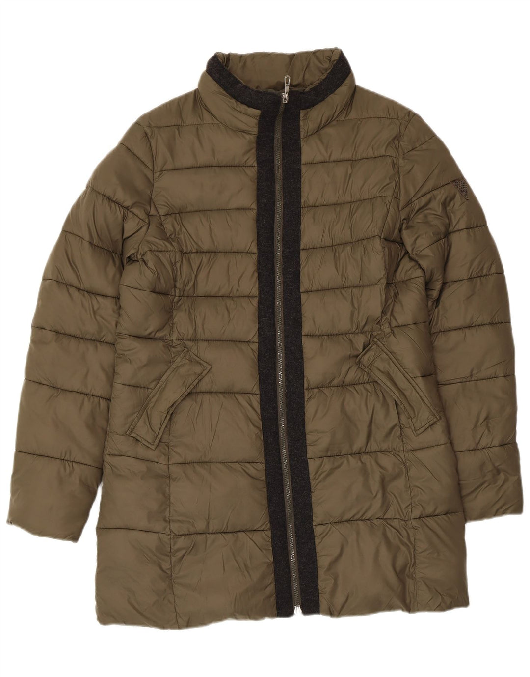 Guess Mens Padded Coat UK 40 Large Khaki Polyamide