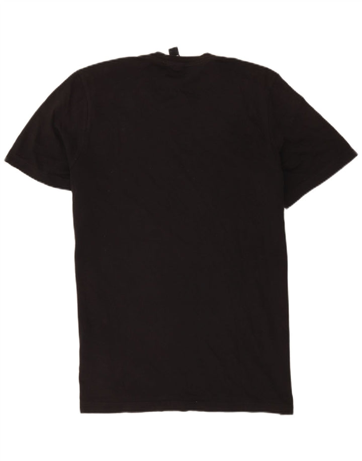 Adidas Mens Graphic T-Shirt Top Medium Black Colourblock