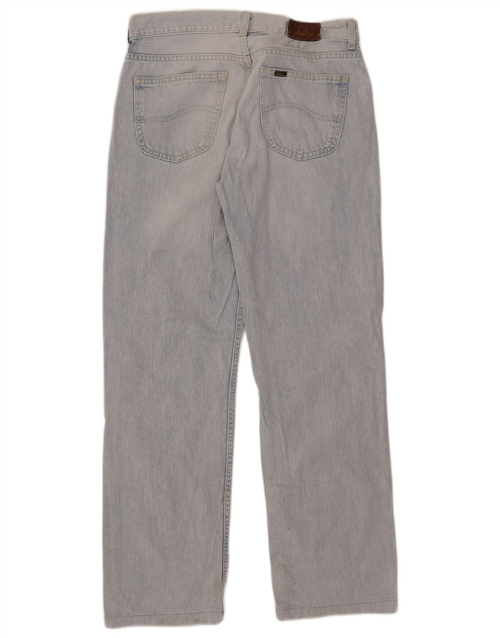Lee Mens Straight Jeans W34 L30 Blue Cotton