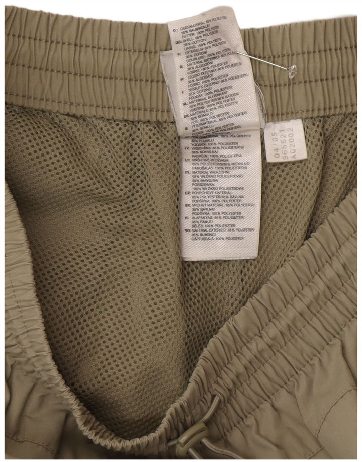 Adidas Mens Capri Tracksuit Trousers Small  Khaki Polyester