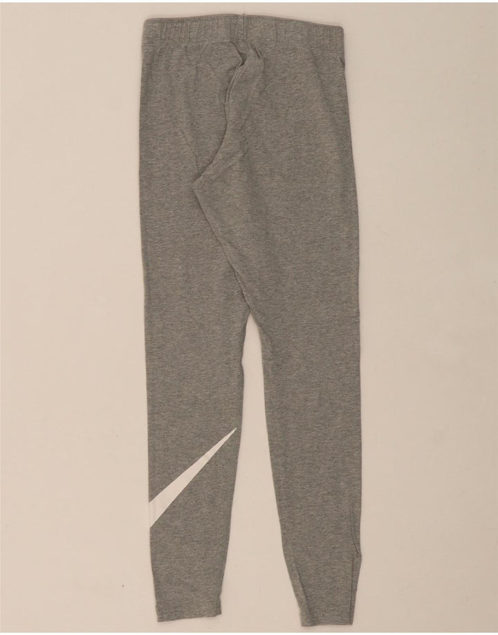 NIKE Womens Graphic Leggings UK 8 Small Grey Cotton Vintage Nike and Second-Hand Nike from Messina Hembry 