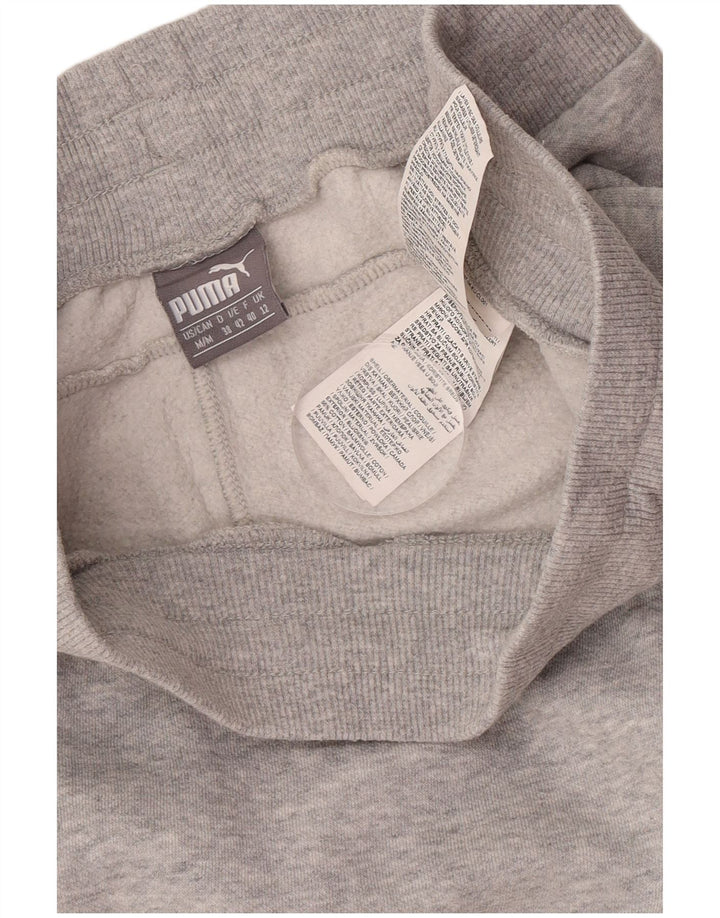 Puma Womens Tracksuit Trousers Joggers UK 12 Medium Grey Cotton