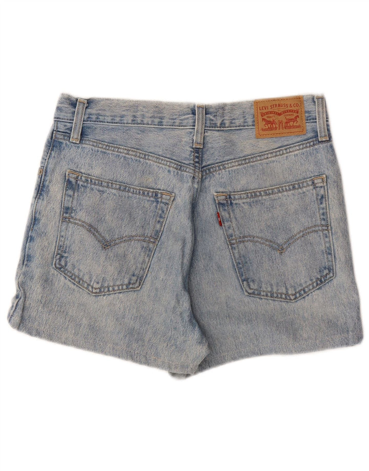 LEVI'S Womens Baggy Denim Shorts W27 Small Blue Cotton