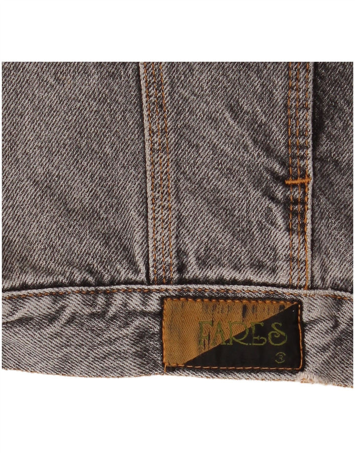 Vintage Mens Denim Jacket UK 42 XL Grey