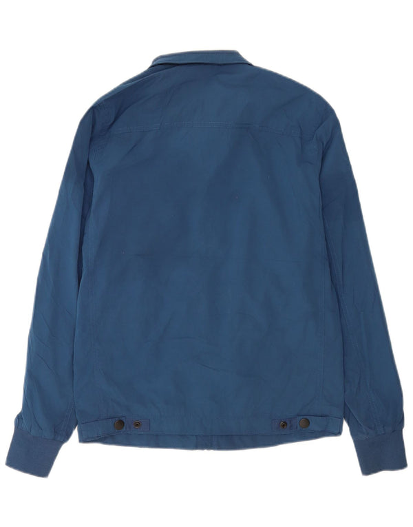 Superdry Mens Rain Jacket UK 34 XS Blue Polyester