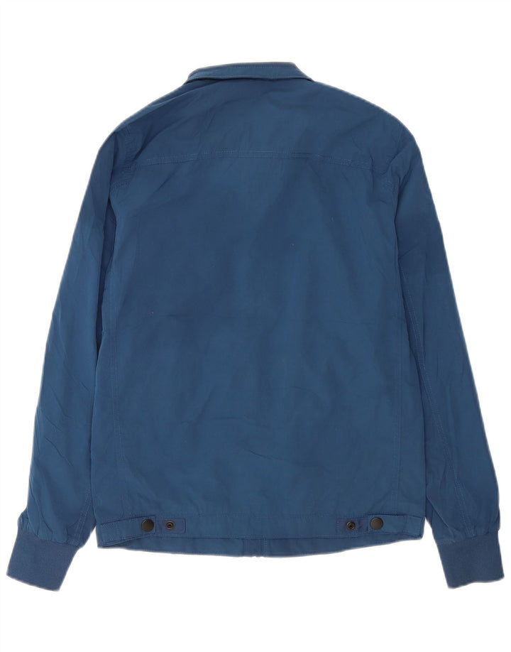 Superdry Mens Rain Jacket UK 34 XS Blue Polyester